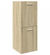 Badezimmerschrank Sonoma-Eiche 30x30x80 cm Holzwerkstoff