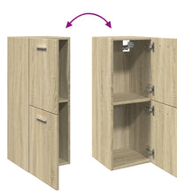 Badezimmerschrank Sonoma-Eiche 30x30x80 cm Holzwerkstoff