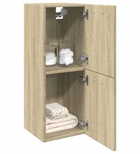 Badezimmerschrank Sonoma-Eiche 30x30x80 cm Holzwerkstoff