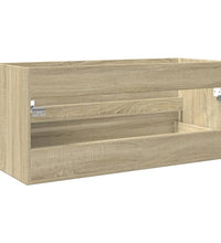 Waschbeckenschrank Sonoma-Eiche 100x38,5x45 cm Holzwerkstoff