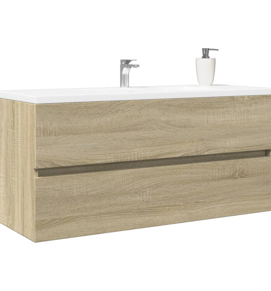 Waschbeckenschrank Sonoma-Eiche 100x38,5x45 cm Holzwerkstoff