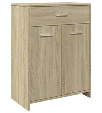 Badezimmerschrank Sonoma-Eiche 60x33x80 cm Holzwerkstoff
