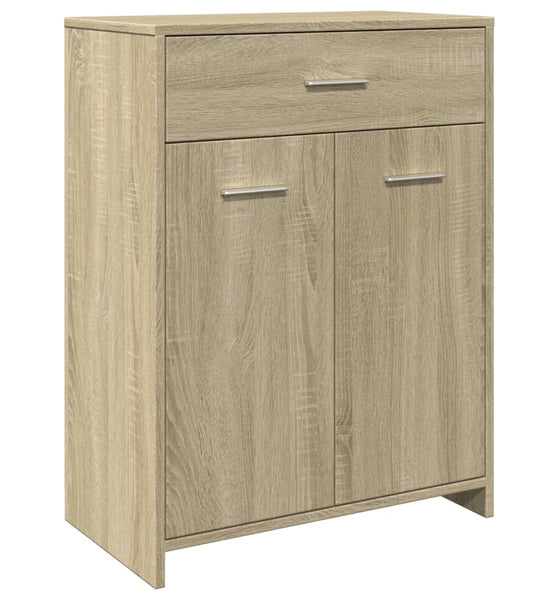 Badezimmerschrank Sonoma-Eiche 60x33x80 cm Holzwerkstoff