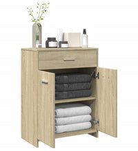 Badezimmerschrank Sonoma-Eiche 60x33x80 cm Holzwerkstoff