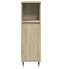 Badschrank Sonoma-Eiche 30x30x100 cm Holzwerkstoff