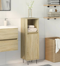 Badschrank Sonoma-Eiche 30x30x100 cm Holzwerkstoff