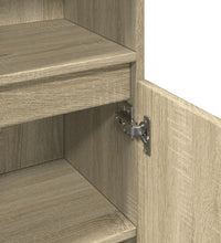 Badschrank Sonoma-Eiche 30x30x100 cm Holzwerkstoff