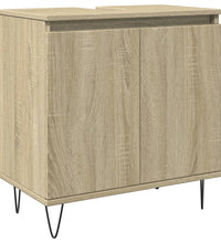 Badschrank Sonoma-Eiche 58x33x60 cm Holzwerkstoff