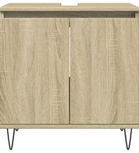 Badschrank Sonoma-Eiche 58x33x60 cm Holzwerkstoff