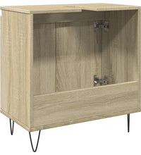 Badschrank Sonoma-Eiche 58x33x60 cm Holzwerkstoff