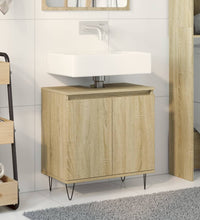 Badschrank Sonoma-Eiche 58x33x60 cm Holzwerkstoff