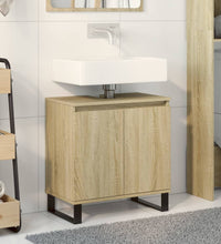 Badschrank Sonoma-Eiche 58x33x60 cm Holzwerkstoff