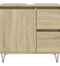 Badschrank Sonoma-Eiche 65x33x60 cm Holzwerkstoff