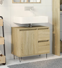 Badschrank Sonoma-Eiche 65x33x60 cm Holzwerkstoff