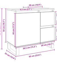 Badschrank Sonoma-Eiche 65x33x60 cm Holzwerkstoff