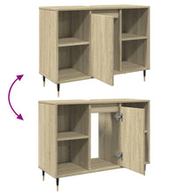 Badschrank Sonoma-Eiche 80x33x60 cm Holzwerkstoff