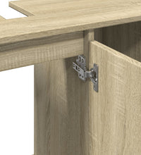 Badschrank Sonoma-Eiche 80x33x60 cm Holzwerkstoff