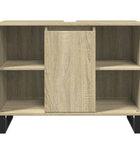 Badschrank Sonoma-Eiche 80x33x60 cm Holzwerkstoff