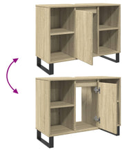 Badschrank Sonoma-Eiche 80x33x60 cm Holzwerkstoff