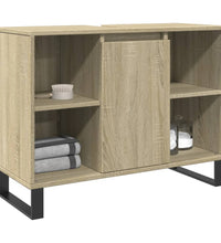 Badschrank Sonoma-Eiche 80x33x60 cm Holzwerkstoff