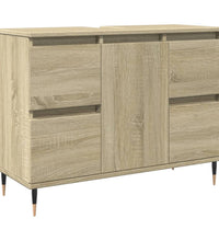 Badschrank Sonoma-Eiche 80x33x60 cm Holzwerkstoff