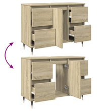 Badschrank Sonoma-Eiche 80x33x60 cm Holzwerkstoff