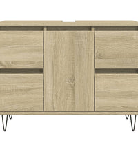 Badschrank Sonoma-Eiche 80x33x60 cm Holzwerkstoff