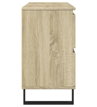 Badschrank Sonoma-Eiche 80x33x60 cm Holzwerkstoff