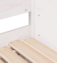 Tagesbett Ausziehbar Weiß 90x200 cm Massivholz Kiefer