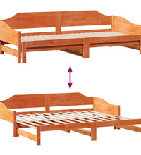 Tagesbett Ausziehbar ohne Matratzen 90x190 cm Massivholz