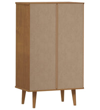 Schuhschrank MOLDE Braun 59,5x35x103 cm Massivholz Kiefer