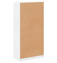 Highboard mit Türen Weiß 68x37x142 cm Holzwerkstoff