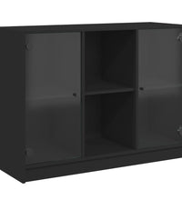 Sideboard Schwarz 102x37x75,5 cm Holzwerkstoff