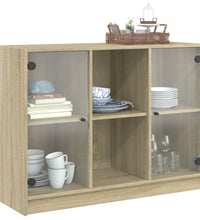 Sideboard Sonoma-Eiche 102x37x75,5 cm Holzwerkstoff