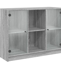 Sideboard Grau Sonoma 102x37x75,5 cm Holzwerkstoff