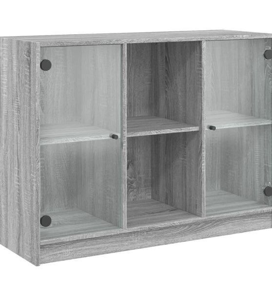 Sideboard Grau Sonoma 102x37x75,5 cm Holzwerkstoff