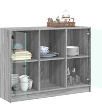 Sideboard Grau Sonoma 102x37x75,5 cm Holzwerkstoff