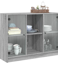 Sideboard Grau Sonoma 102x37x75,5 cm Holzwerkstoff