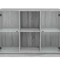 Sideboard Grau Sonoma 102x37x75,5 cm Holzwerkstoff