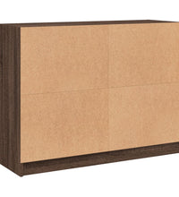 Sideboard Braun Eichen-Optik 102x37x75,5 cm Holzwerkstoff