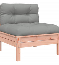 3-tlg. Garten-Sofagarnitur mit Kissen Massivholz Douglasie