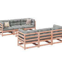 7-tlg. Garten-Sofagarnitur Massivholz Douglasie