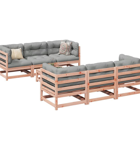 7-tlg. Garten-Sofagarnitur Massivholz Douglasie