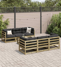 7-tlg. Garten-Sofagarnitur Kiefernholz Imprägniert