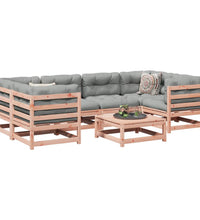 7-tlg. Garten-Sofagarnitur Massivholz Douglasie