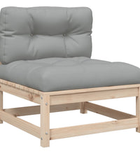 8-tlg. Garten-Sofagarnitur mit Kissen Massivholz Kiefer