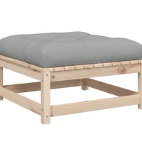 8-tlg. Garten-Sofagarnitur mit Kissen Massivholz Kiefer