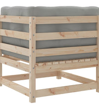 8-tlg. Garten-Sofagarnitur mit Kissen Massivholz Kiefer