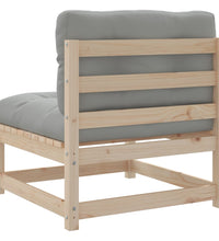 8-tlg. Garten-Sofagarnitur mit Kissen Massivholz Kiefer