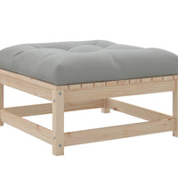 8-tlg. Garten-Sofagarnitur mit Kissen Massivholz Kiefer